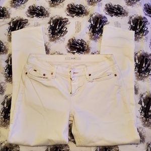 Joe's low rise skinny  cropped jeans